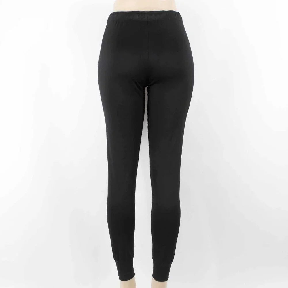 PINK Ultimate Sz XS x 29 Black Drawstring Poly Blend Jogger Activewear Pant - Picture 3 of 5